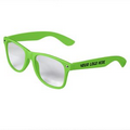 Green Retro Clear Lenses Sunglasses